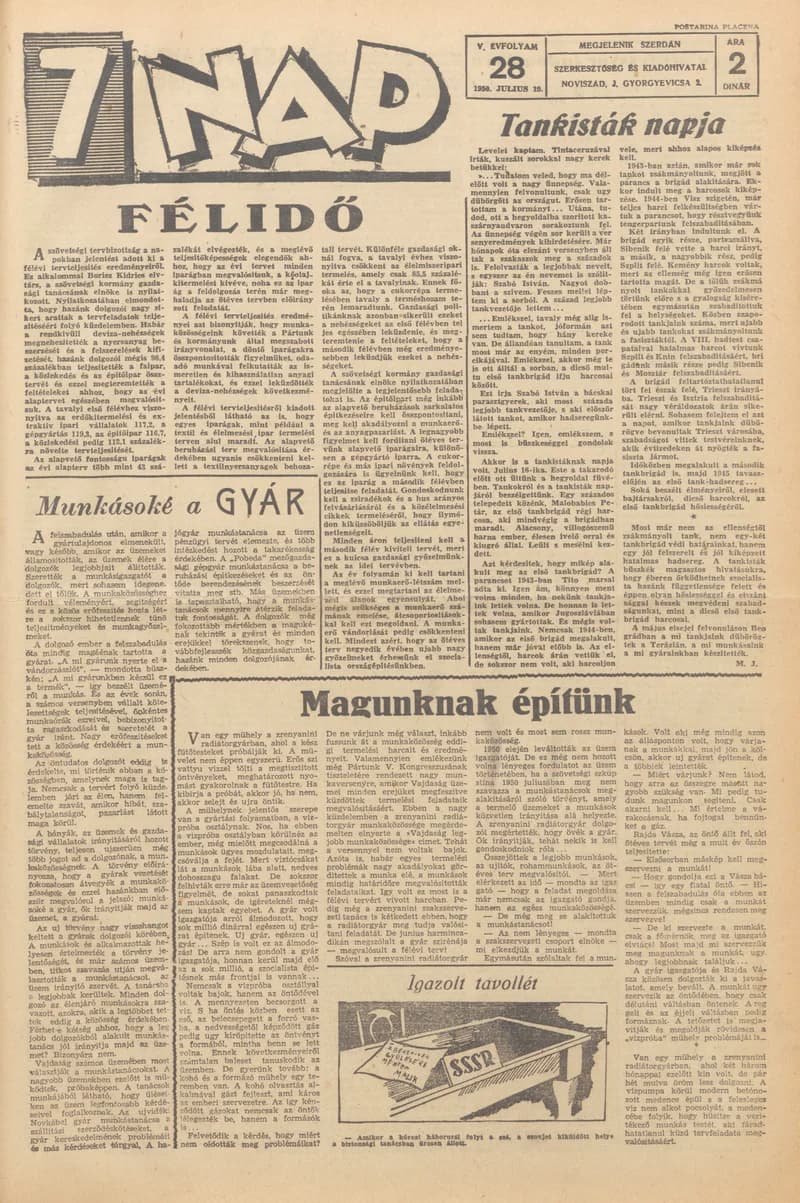 7 Nap, 5. évf. 1950. július 19. 28. sz.