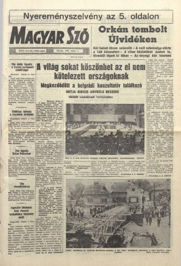 Magyar Szó, 26. évf. 1969. július 9. 186. sz. 1–14. oldal