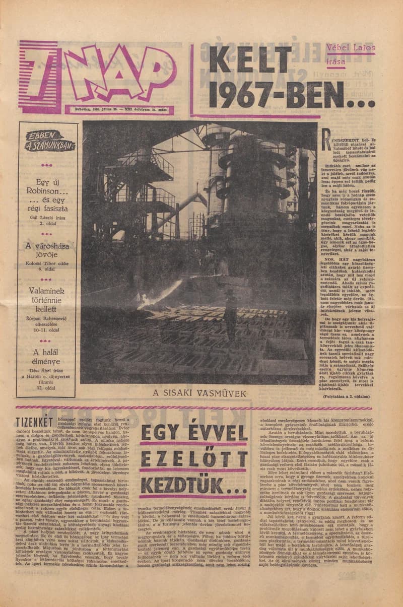 7 Nap, 21. évf. 1966. július 29. 31. sz. 1–20. oldal