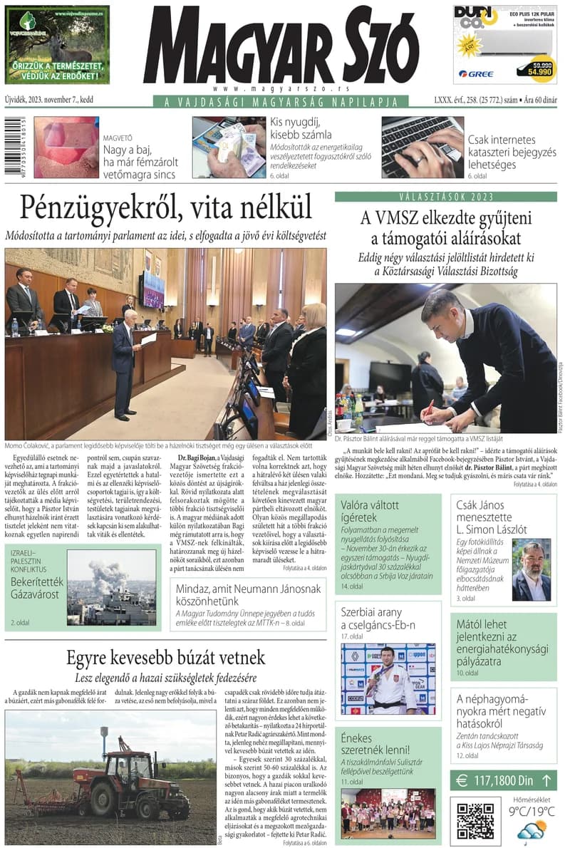 Magyar Szó, 80. évf. 2023. november 7. 258. sz. 1–20. oldal