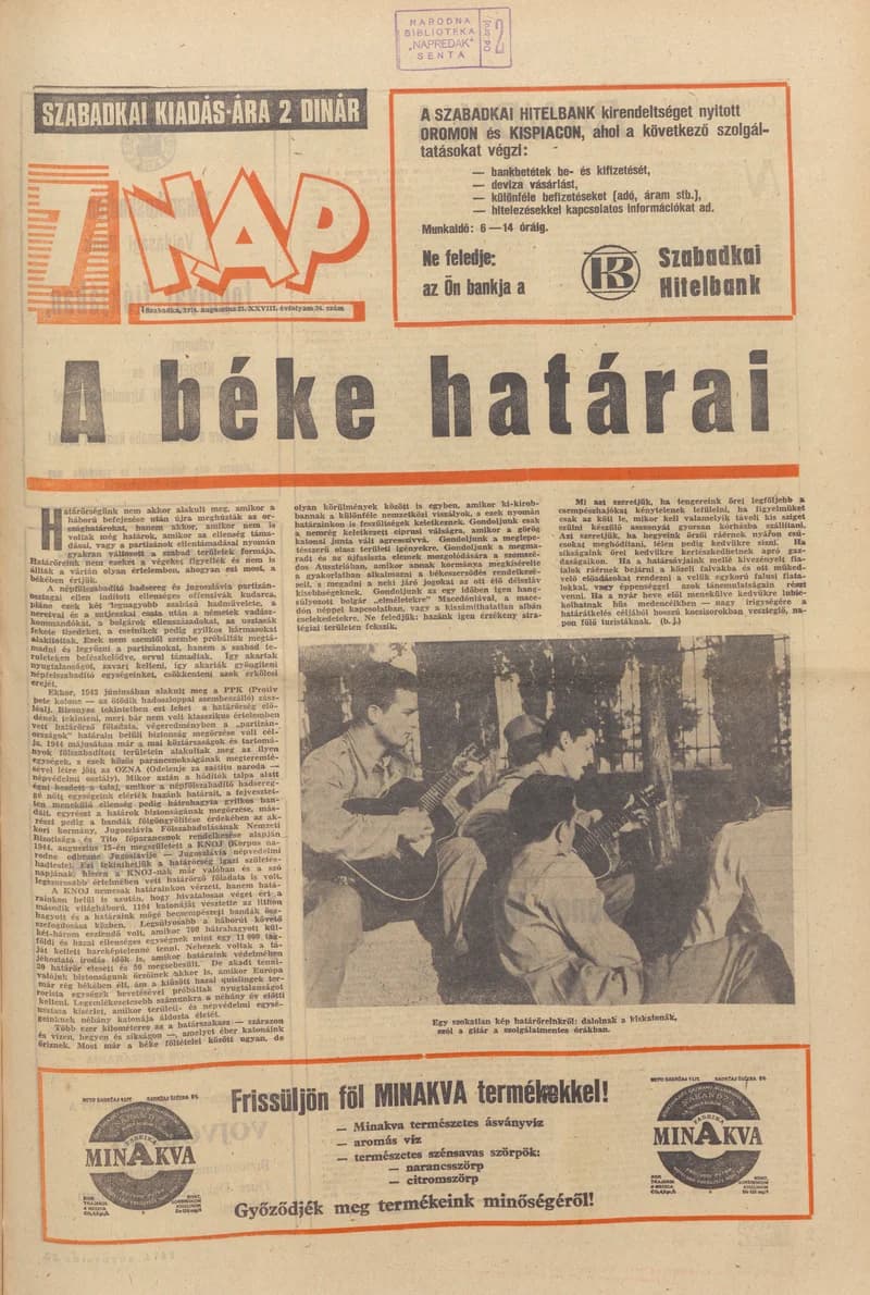 7 Nap, 29. évf. 1974. augusztus 23. 34. sz. 1–28. oldal