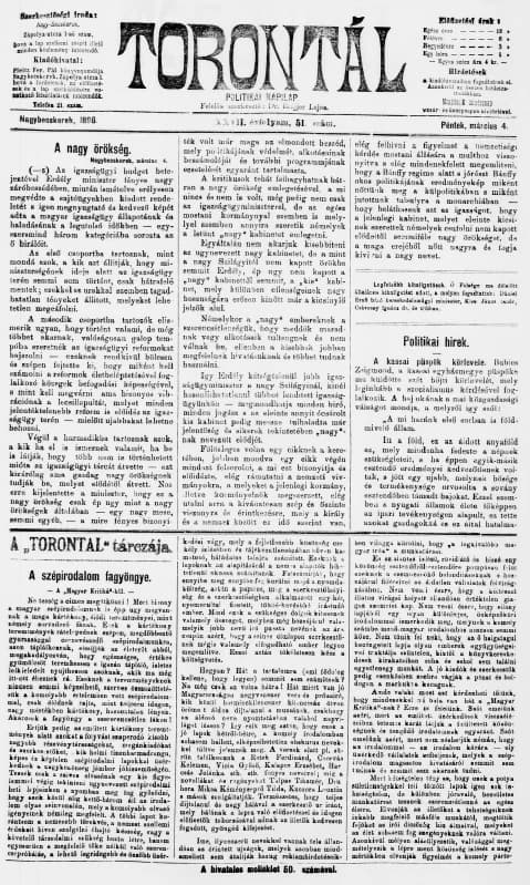 Torontál, 27. évf. 1898. március 4. 51. sz.