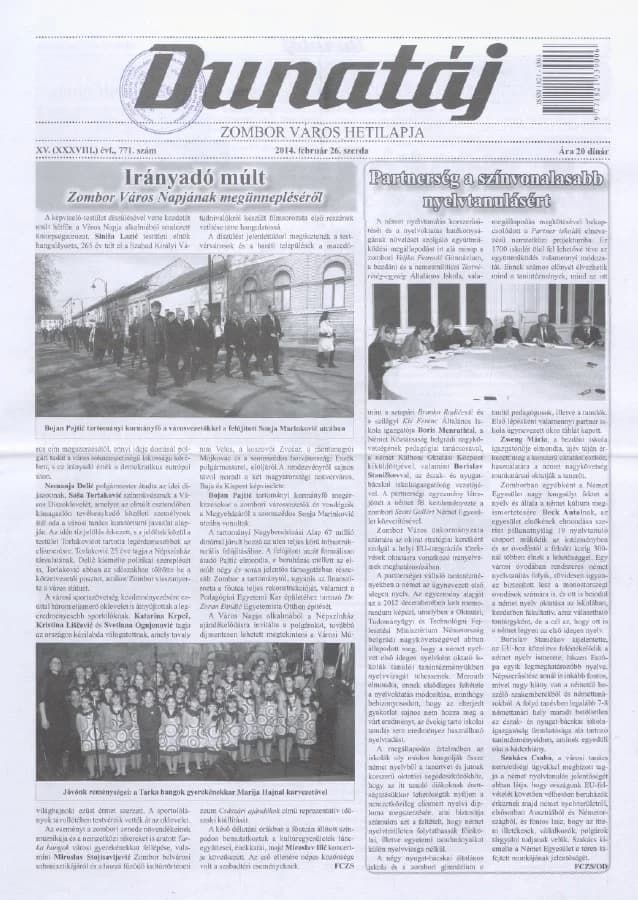 Dunatáj, 16. évf. 2014. február 26. 771. sz.