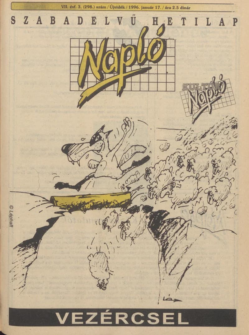 Napló - Szabadelvű hetilap, 7. évf. 1996. január 17. 298. sz.