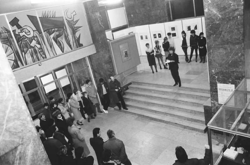 Šimić Gizella fotókiállítása a munkásegyetemen