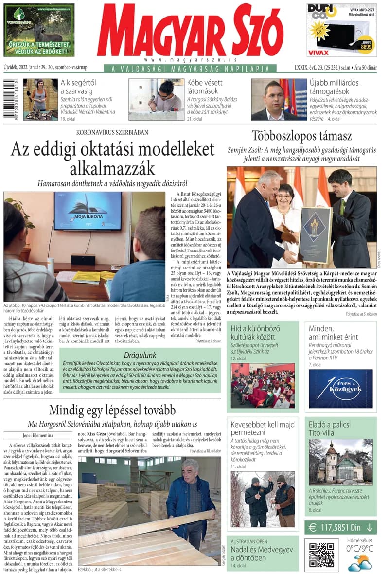 Magyar Szó, 79. évf. 2022. január 29. – 30. 23. sz. 1–32. oldal