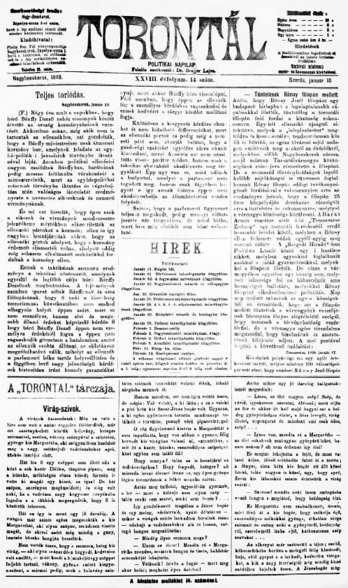 Torontál, 28. évf. 1899. január 18. 14. sz.
