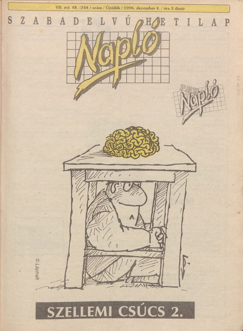 Napló - Szabadelvű hetilap, 7. évf. 1996. december 4. 344. sz.