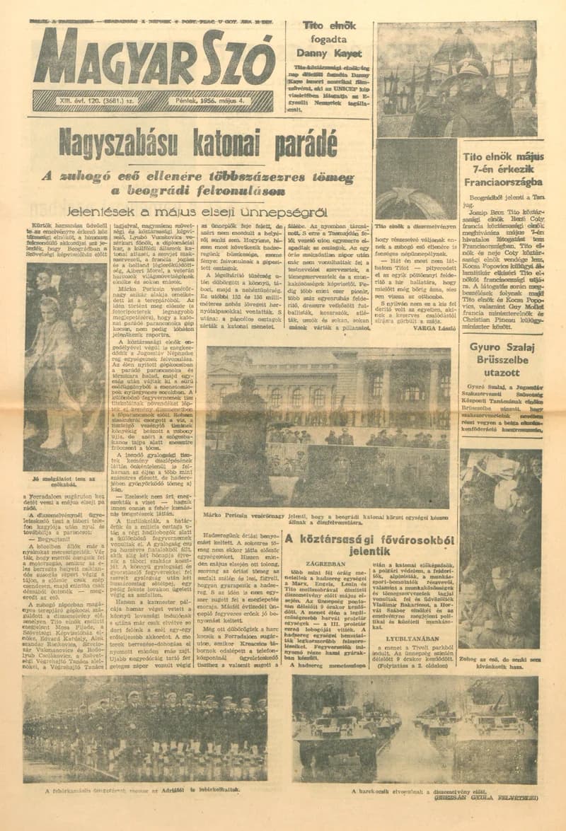 Magyar Szó, 13. évf. 1956. május 4. 120. sz. 1–8. oldal