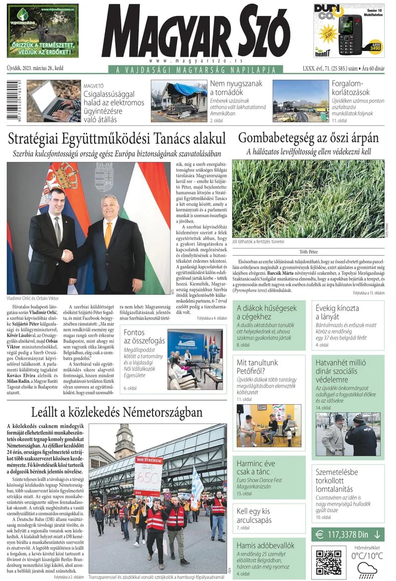 Magyar Szó, 80. évf. 2023. március 28. 71. sz. 1–20. oldal