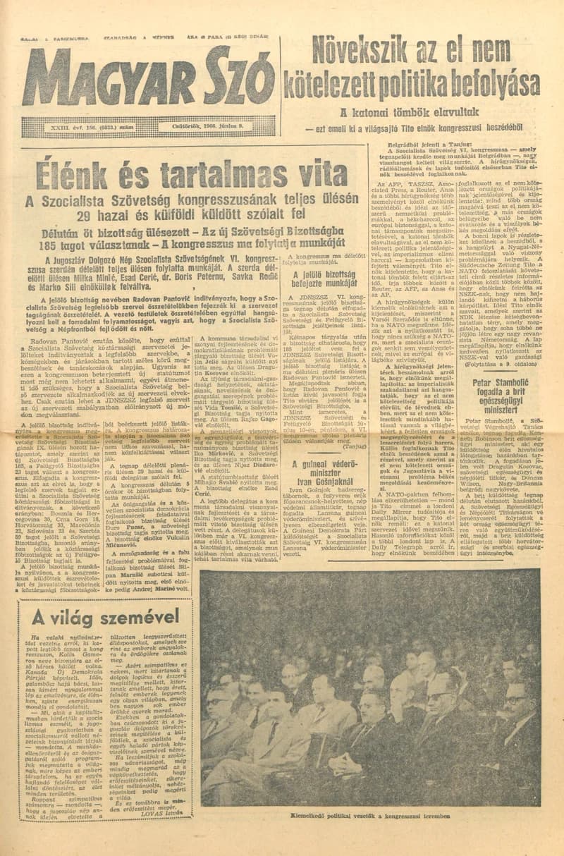 Magyar Szó, 23. évf. 1966. június 9. 156. sz.