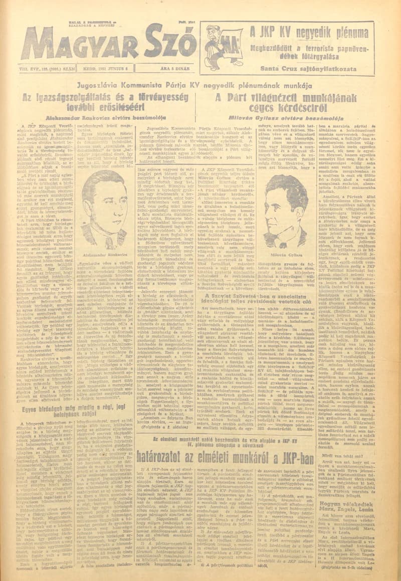 Magyar Szó, 8. évf. 1951. június 5. 132. sz. 1–6. oldal