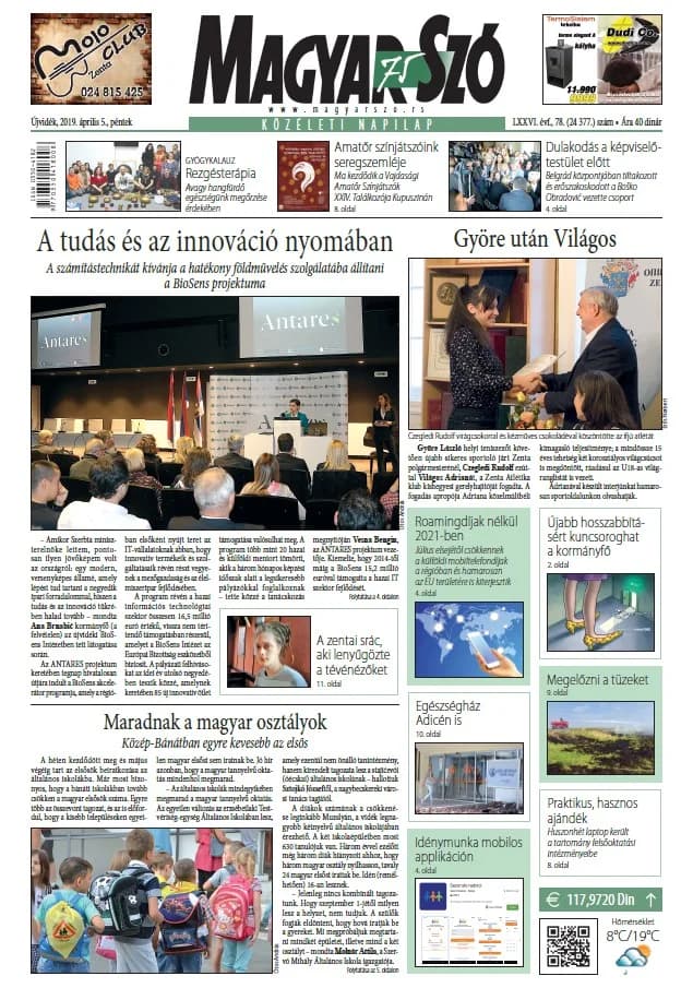 Magyar Szó, 76. évf. 2019. április 5. 78. sz. 1–16. oldal
