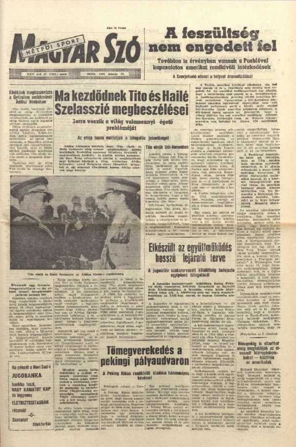 Magyar Szó, 25. évf. 1968. január 29. 27. sz. 1–14. oldal