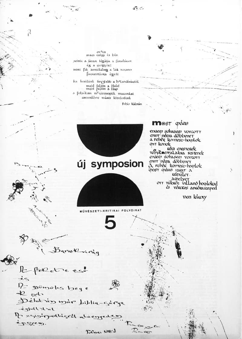 Új Symposion, 1. évf. 1965. május 15. 5. sz. 1–28. oldal
