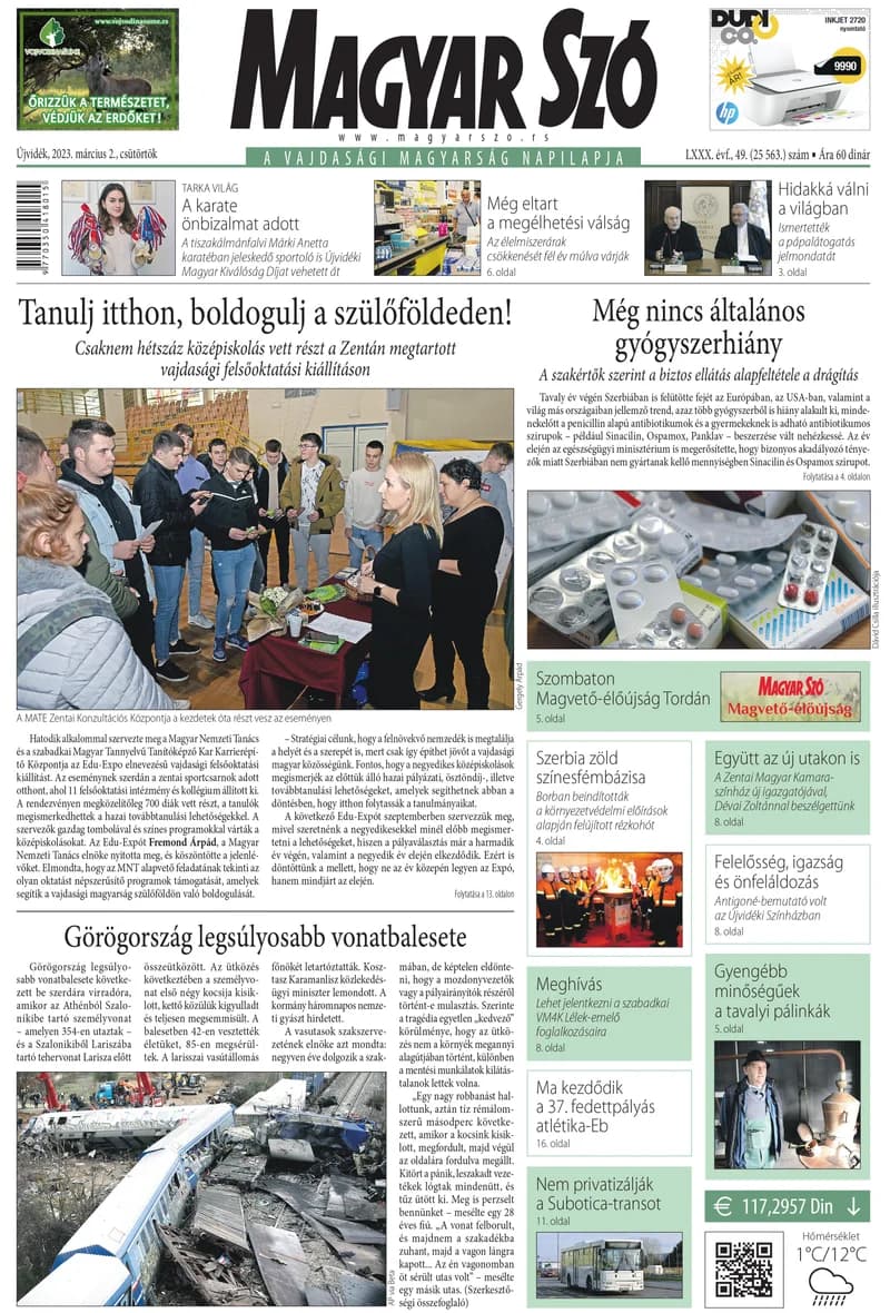 Magyar Szó, 80. évf. 2023. március 2. 49. sz. 1–20. oldal