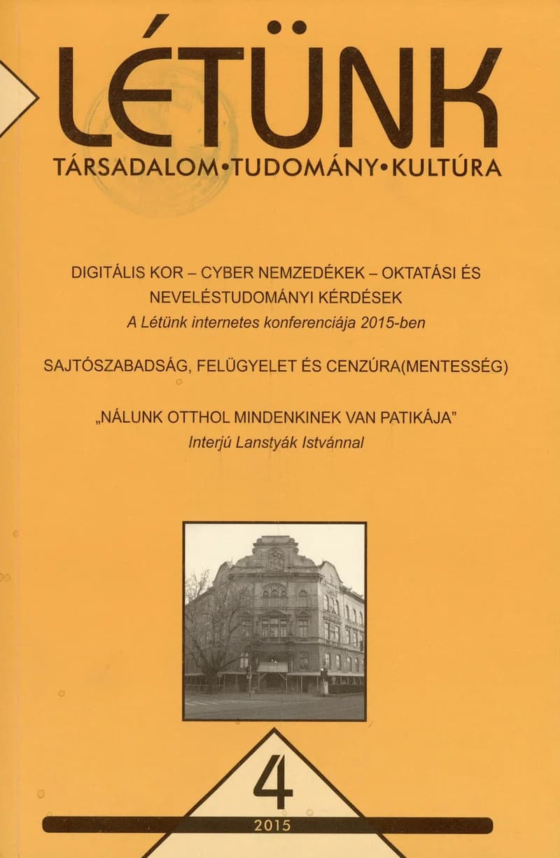 Létünk, 45. évf. 2015. 4. sz. 1–228. oldal