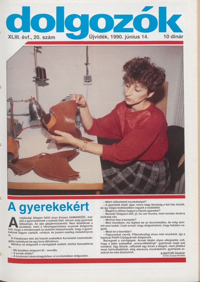 Dolgozók, 44. évf. 1990. június 14. 20. sz.