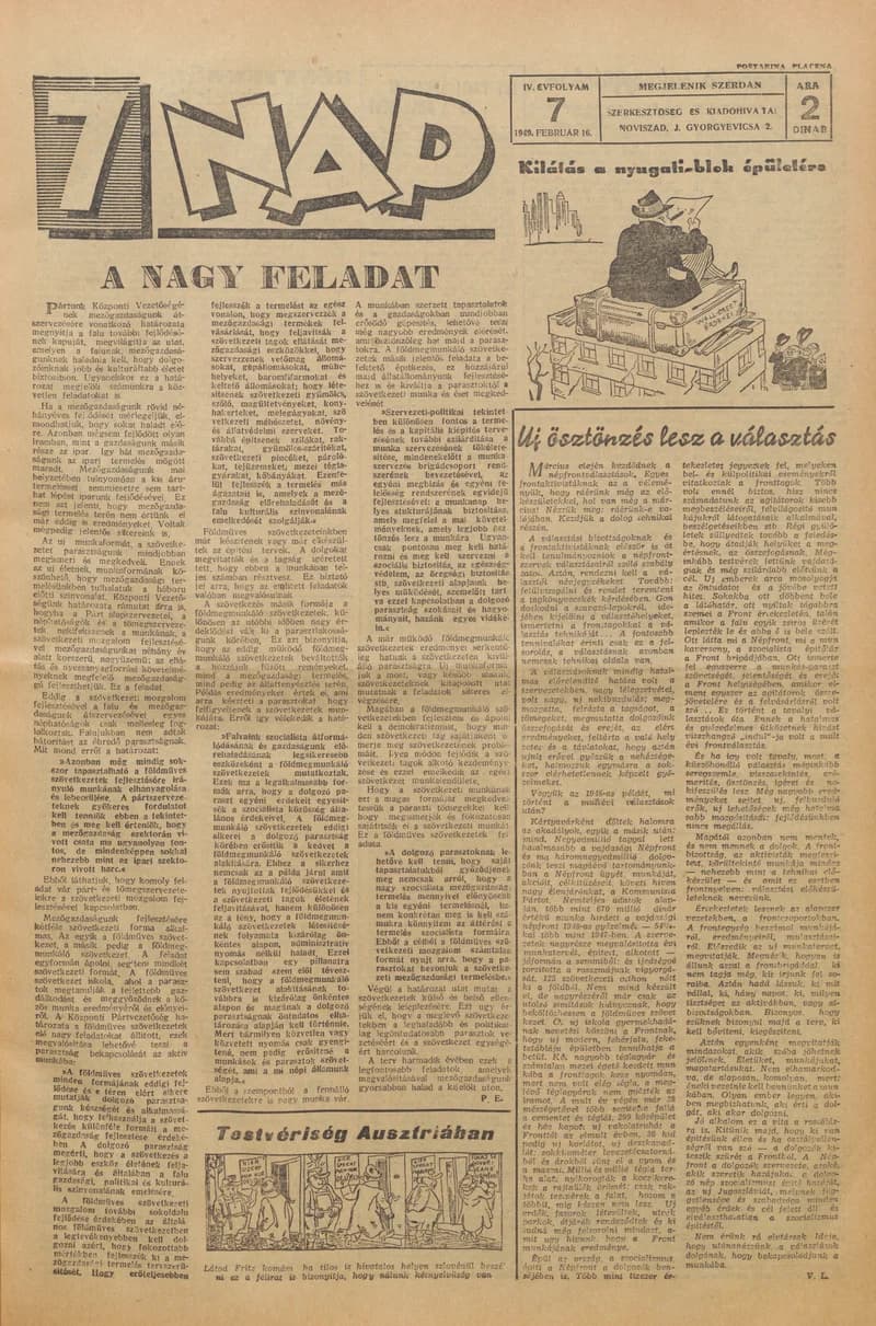 7 Nap, 4. évf. 1949. február 16. 7. sz. 1–4. oldal