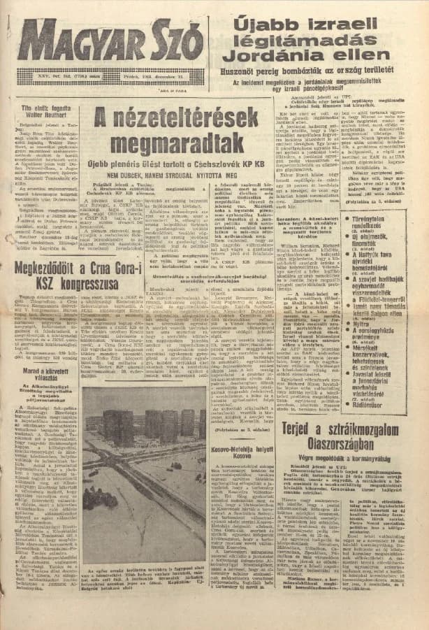 Magyar Szó, 25. évf. 1968. december 13. 342. sz. 1–12. oldal