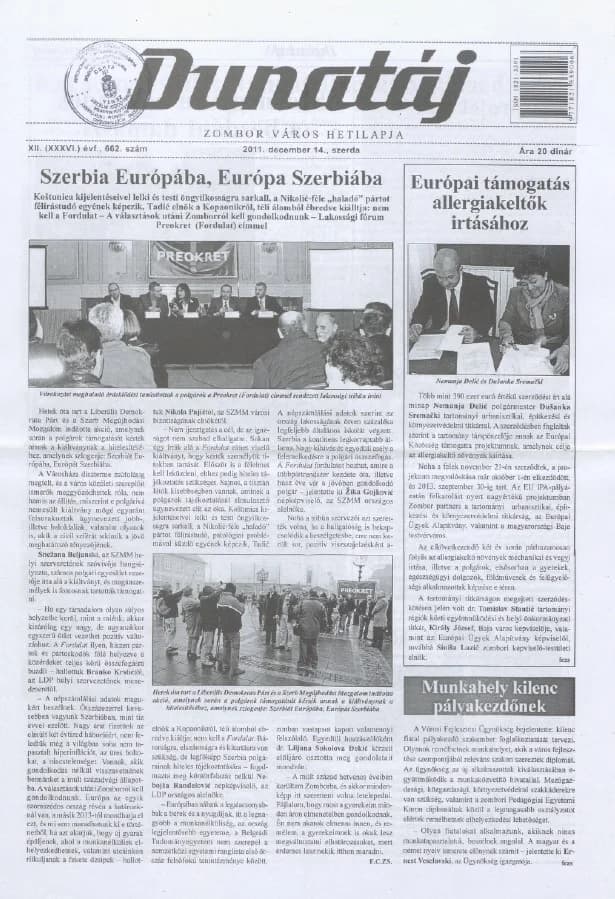 Dunatáj, 13. évf. 2011. december 14. 662. sz.