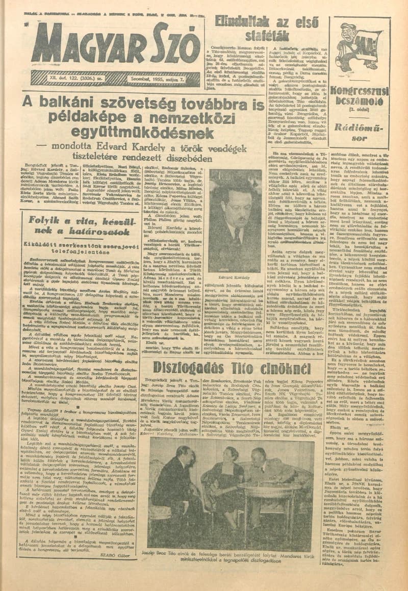 Magyar Szó, 12. évf. 1955. május 7. 122. sz. 1–10. oldal