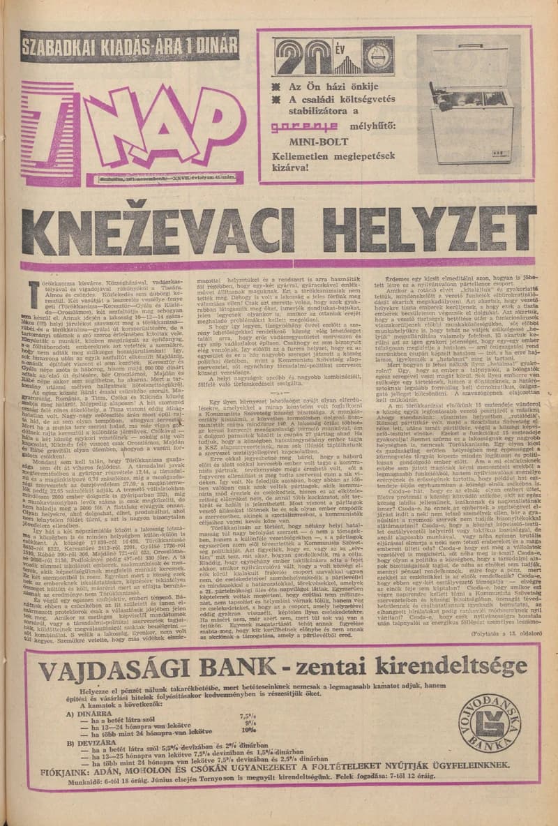 7 Nap, 28. évf. 1973. november 9. 45. sz. 1–28. oldal