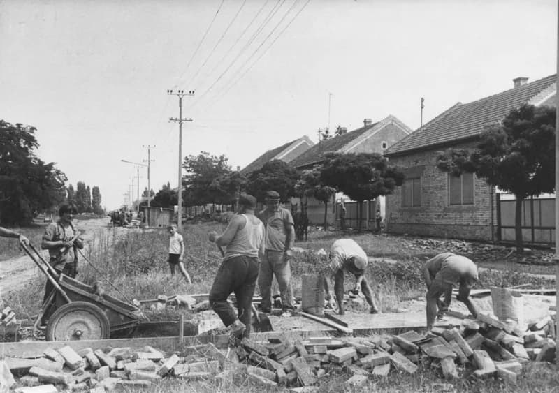 Kossuth Lajos utca betonozása