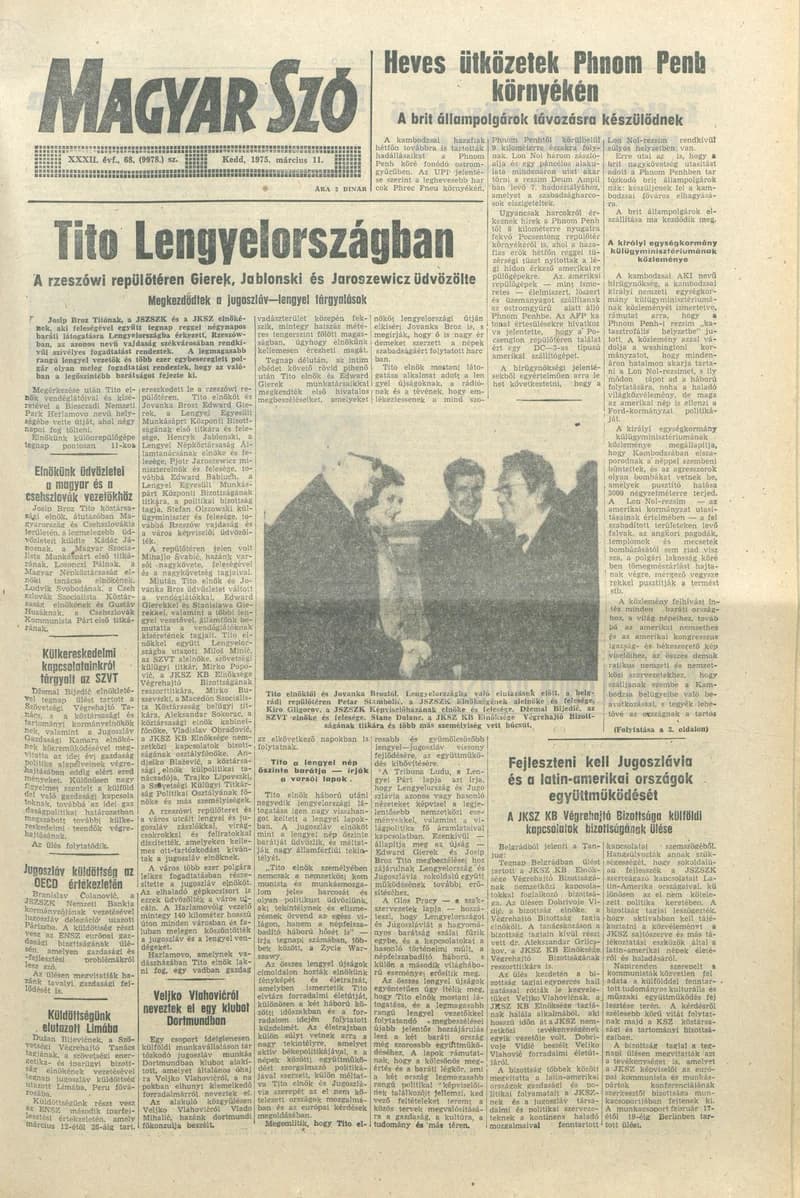 Magyar Szó, 32. évf. 1975. március 11. 68. sz.
