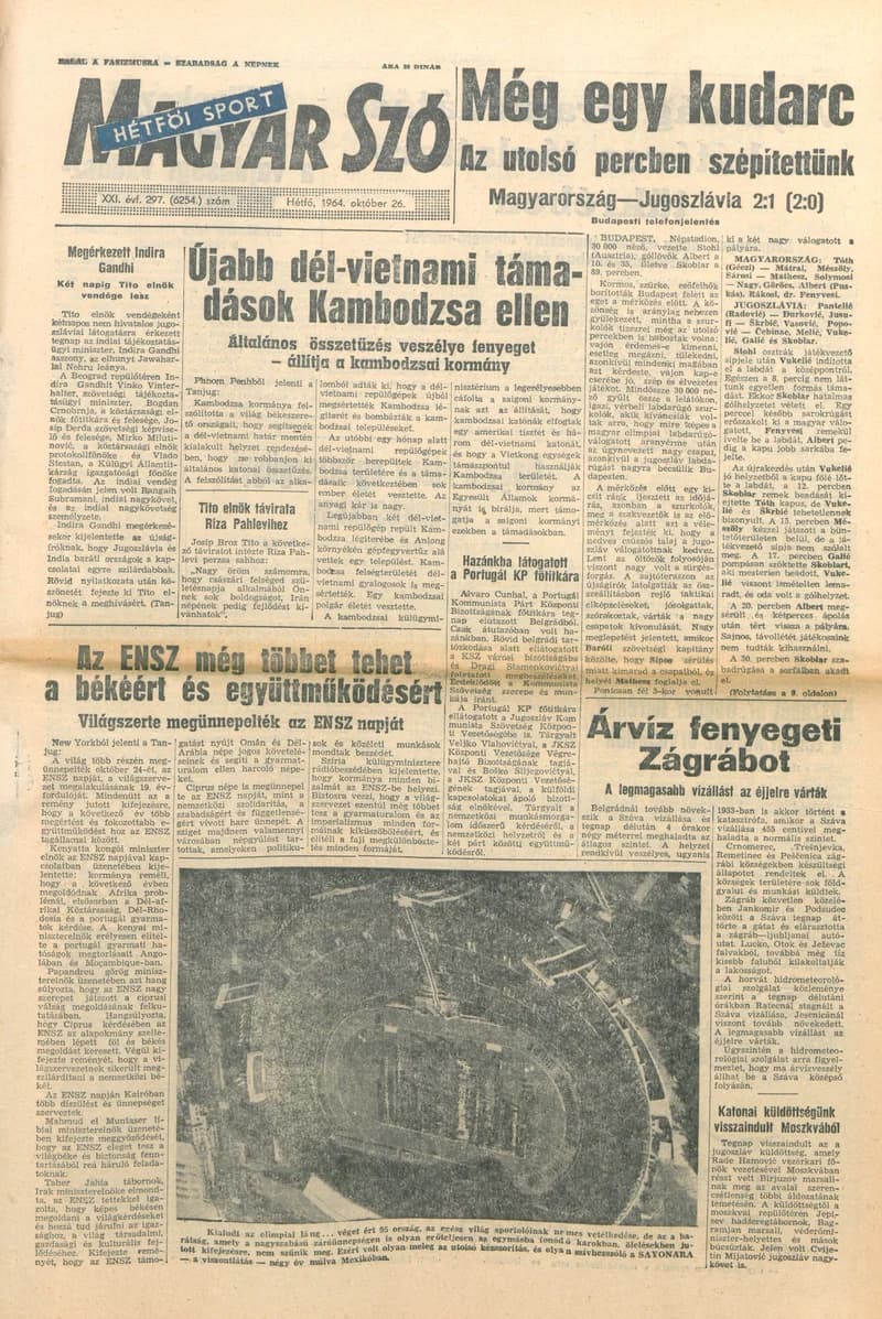 Magyar Szó, 21. évf. 1964. október 26. 297. sz. 1–16. oldal