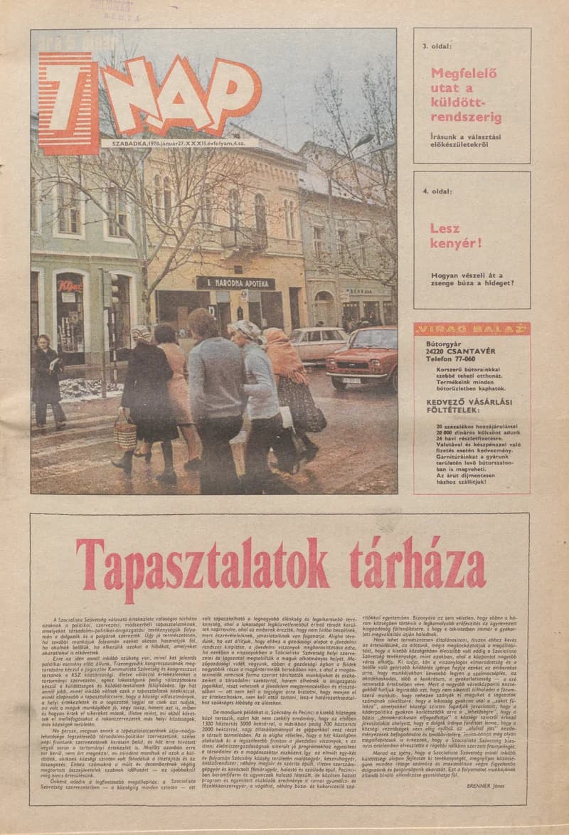 7 Nap, 33. évf. 1978. január 27. 4. sz. 1–24. oldal