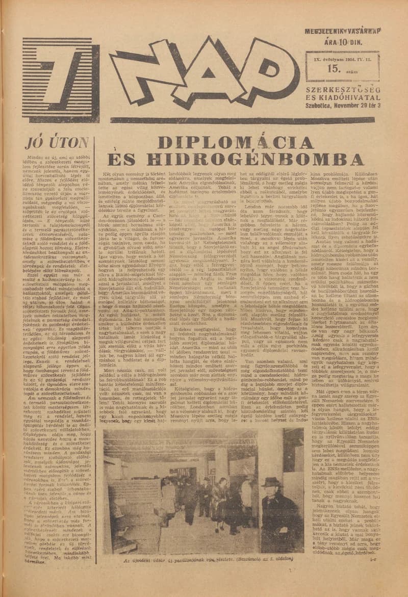 7 Nap, 9. évf. 1954. április 11. 15. sz. 1–16. oldal