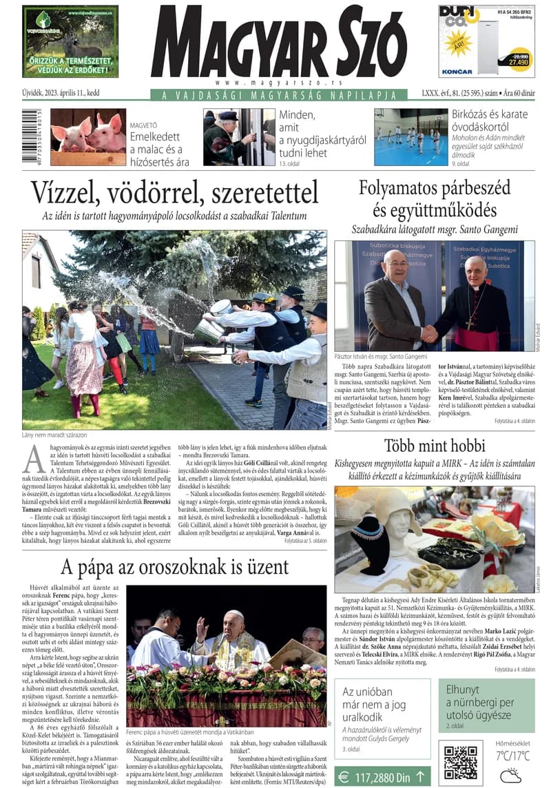 Magyar Szó, 80. évf. 2023. április 11. 81. sz. 1–20. oldal