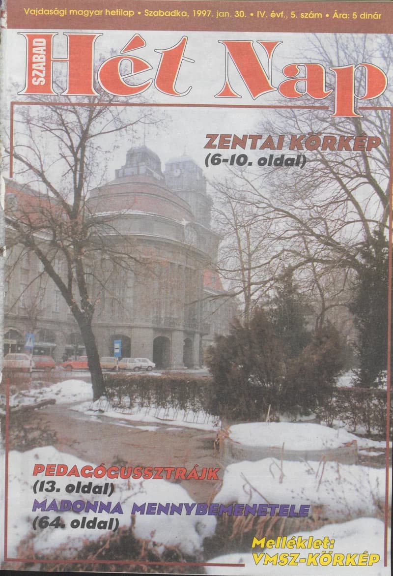 Szabad Hét Nap, 4. évf. 1997. január 30. 5. sz.