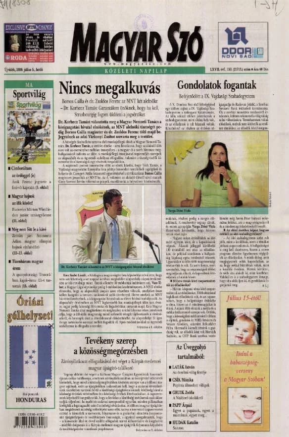 Magyar Szó, 67. évf. 2010. július 5. 153. sz. 1–16. oldal