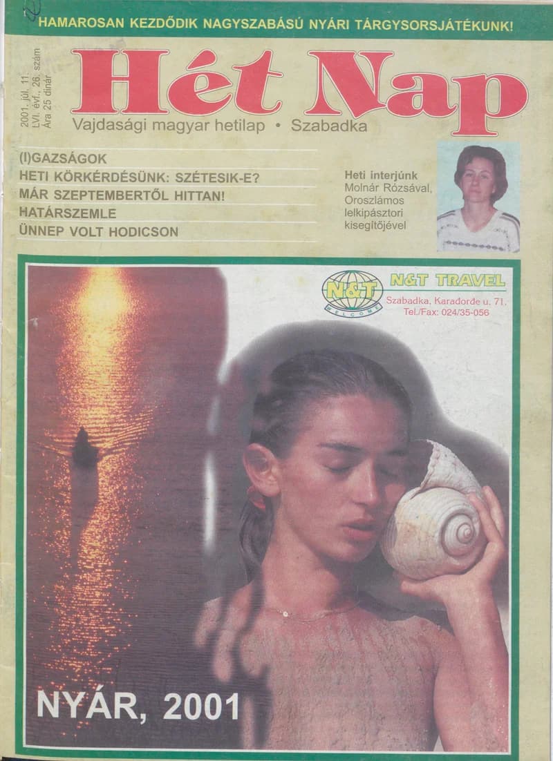 7 Nap, 56. évf. 2001. július 11. 26. sz. 1–68. oldal