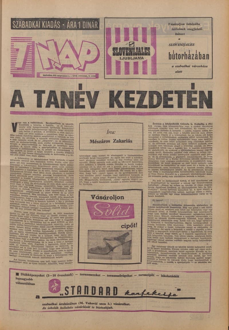 7 Nap, 27. évf. 1972. szeptember 1. 35. sz. 1–24. oldal