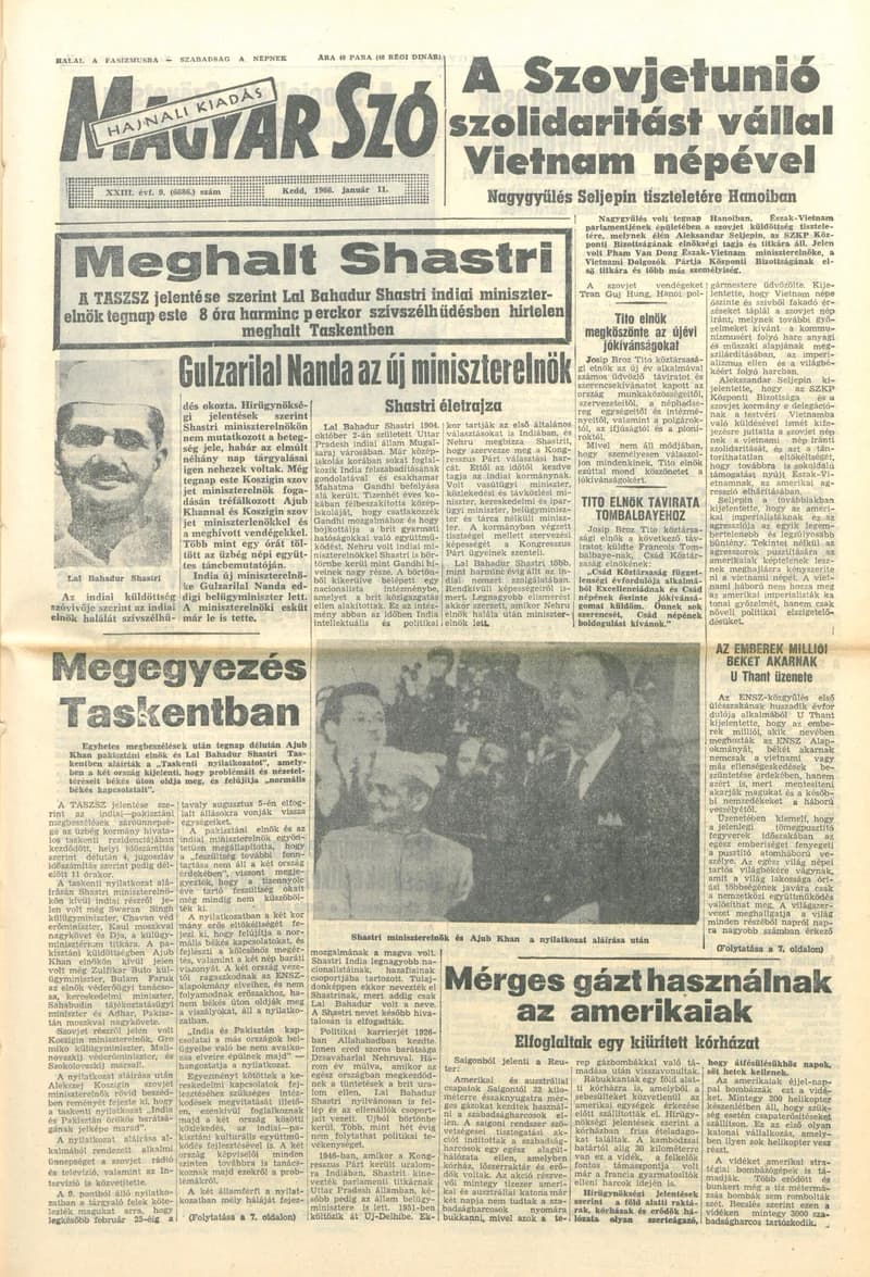 Magyar Szó, 23. évf. 1966. január 11. 9. sz.