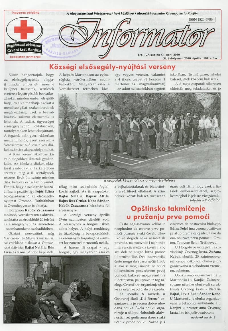 Informator, 11. évf. 2010. április 1. 107. sz.