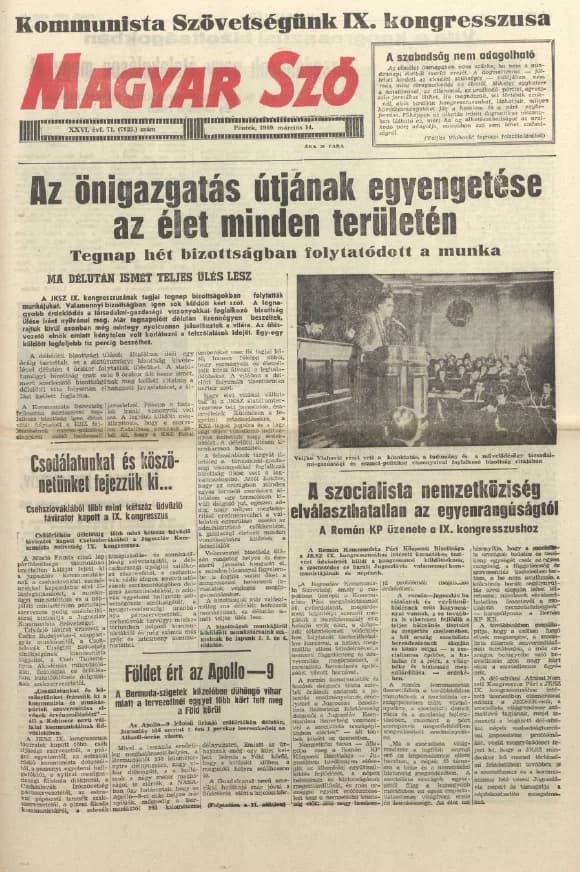 Magyar Szó, 26. évf. 1969. március 14. 71. sz. 1–12. oldal