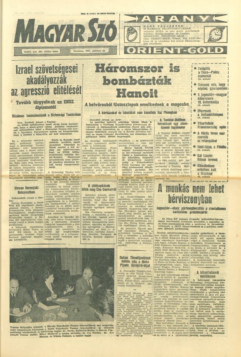 Magyar Szó, 24. évf. 1967. október 28. 297. sz. 1–12. oldal