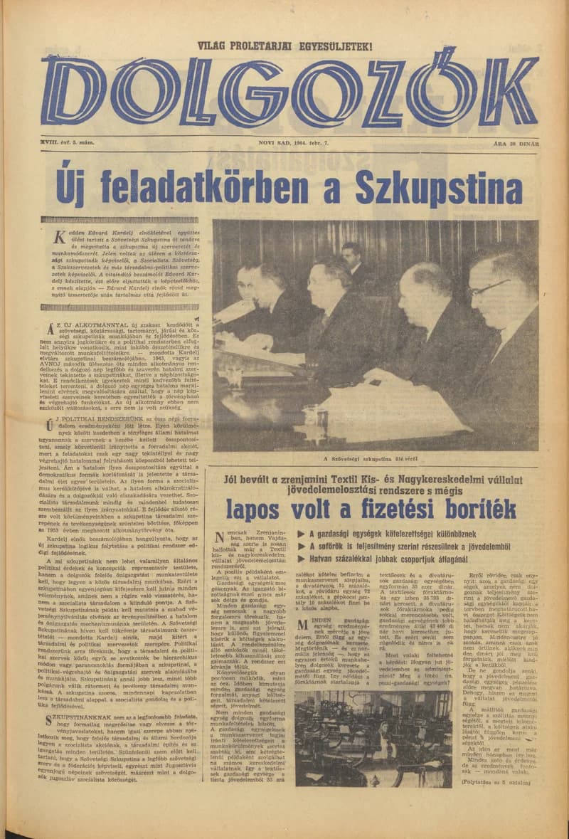 Dolgozók, 18. évf. 1964. február 7. 5. sz.