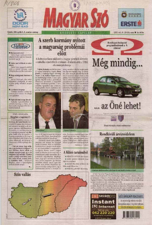 Magyar Szó, 63. évf. 2006. április 8. – 9. 81. sz. 1–28. oldal