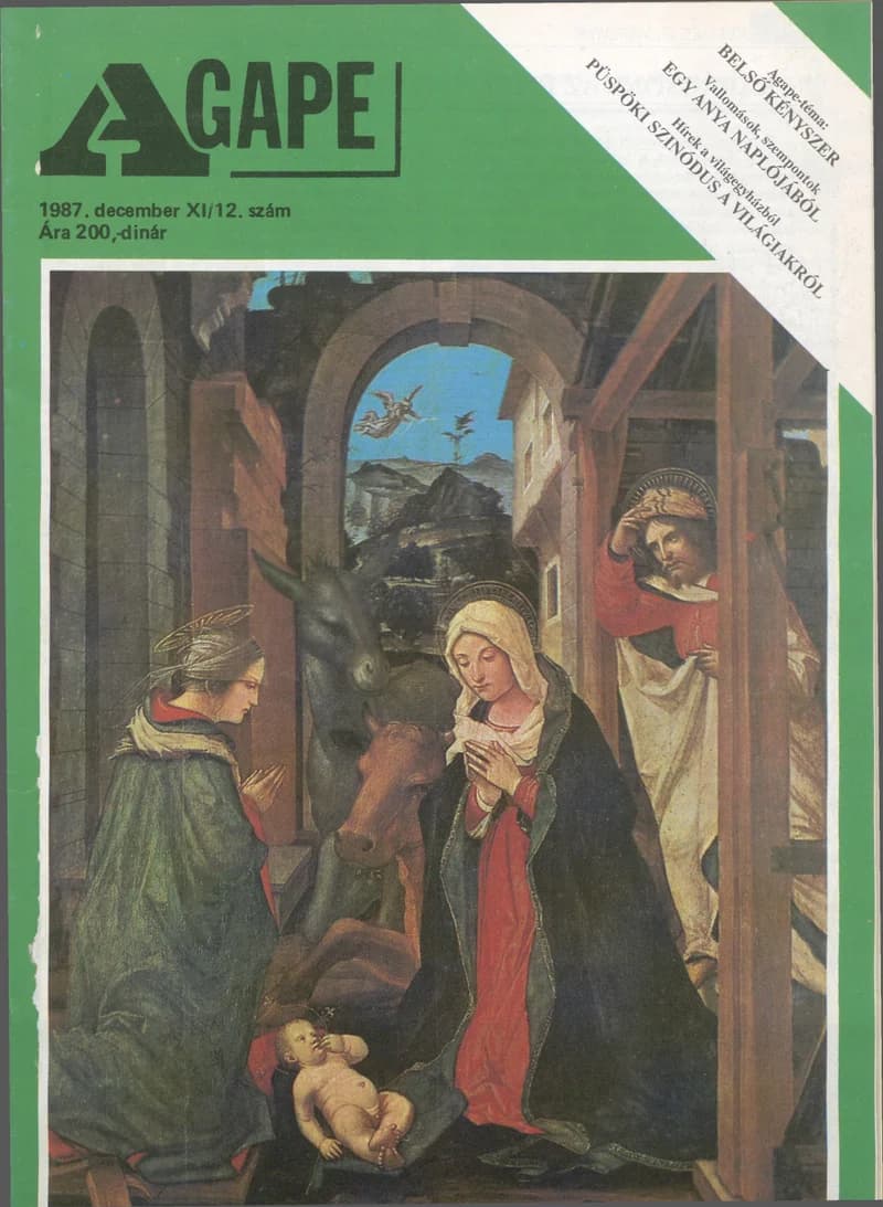Agape, 11. évf. 1987. december. 12. sz.