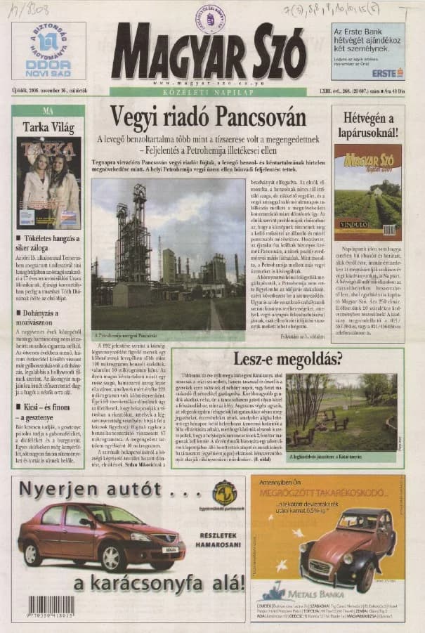 Magyar Szó, 63. évf. 2006. november 16. 268. sz. 1–20. oldal