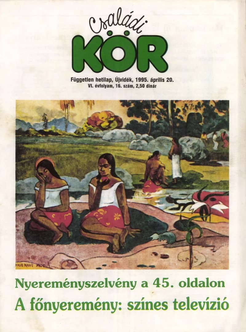 Családi Kör, 6. évf. 1995. április 20. 16. sz.