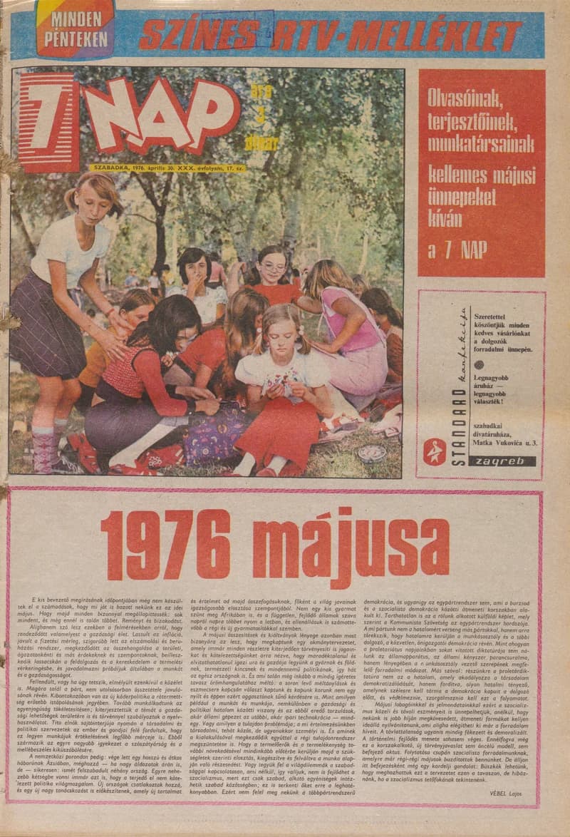 7 Nap, 31. évf. 1976. április 30. 17. sz. 1–24. oldal