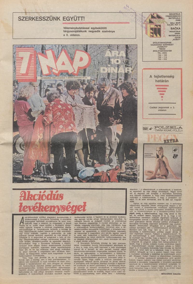 7 Nap, 35. évf. 1980. november 7. 45. sz. 1–20. oldal