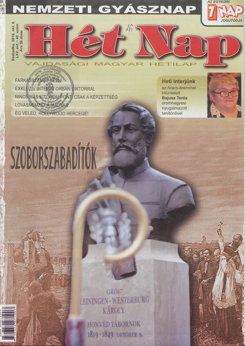 7 Nap, 65. évf. 2010. október 6. 40. sz.