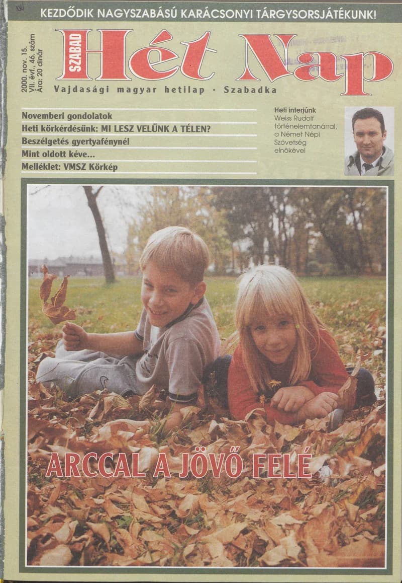 Szabad Hét Nap, 7. évf. 2000. november 15. 46. sz.